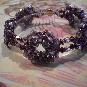 Bronze Copper Beaded Bracelet